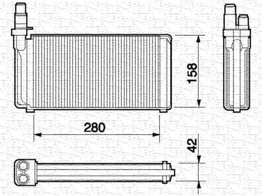 MAGNETI MARELLI Lämmityslaitteen kenno 350218051000